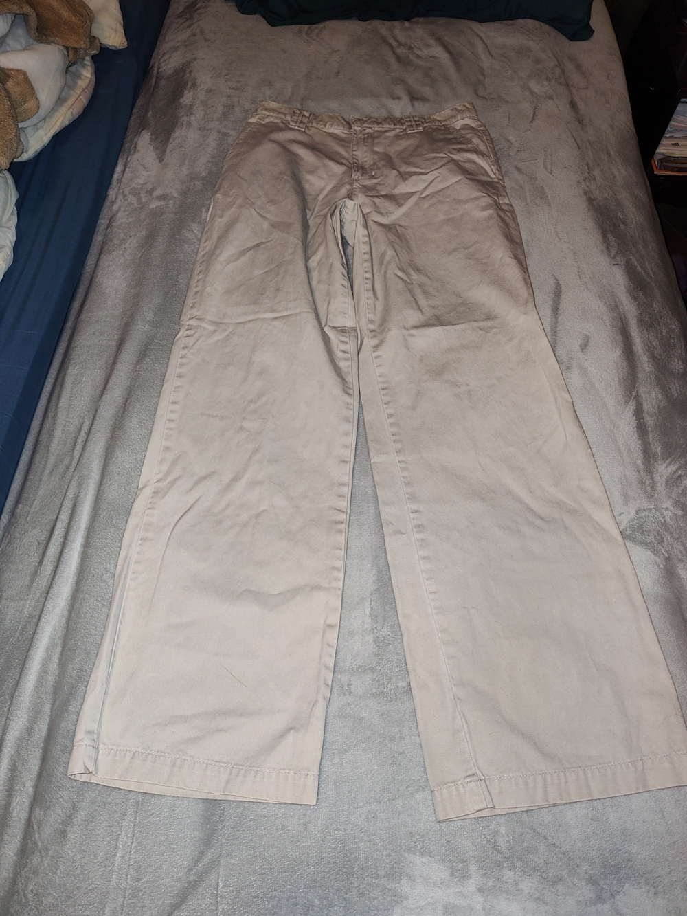 Calvin Klein Jeans Light Beige Wide Leg Chino Dress Pants